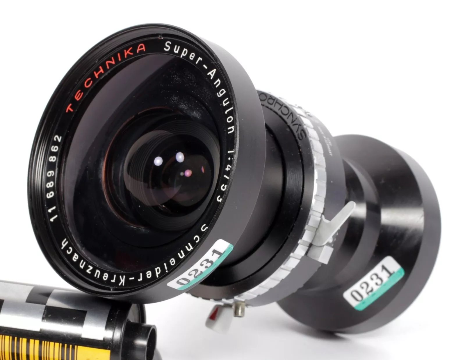 Schneider Super Angulon 53mm F4 Lens in compur #0 Shutter TECHNIKA